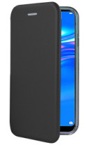 Луксозен кожен калъф тефтер ултра тънък Wallet FLEXI и стойка за Huawei Y7 2019 DUB-LX1 черен
